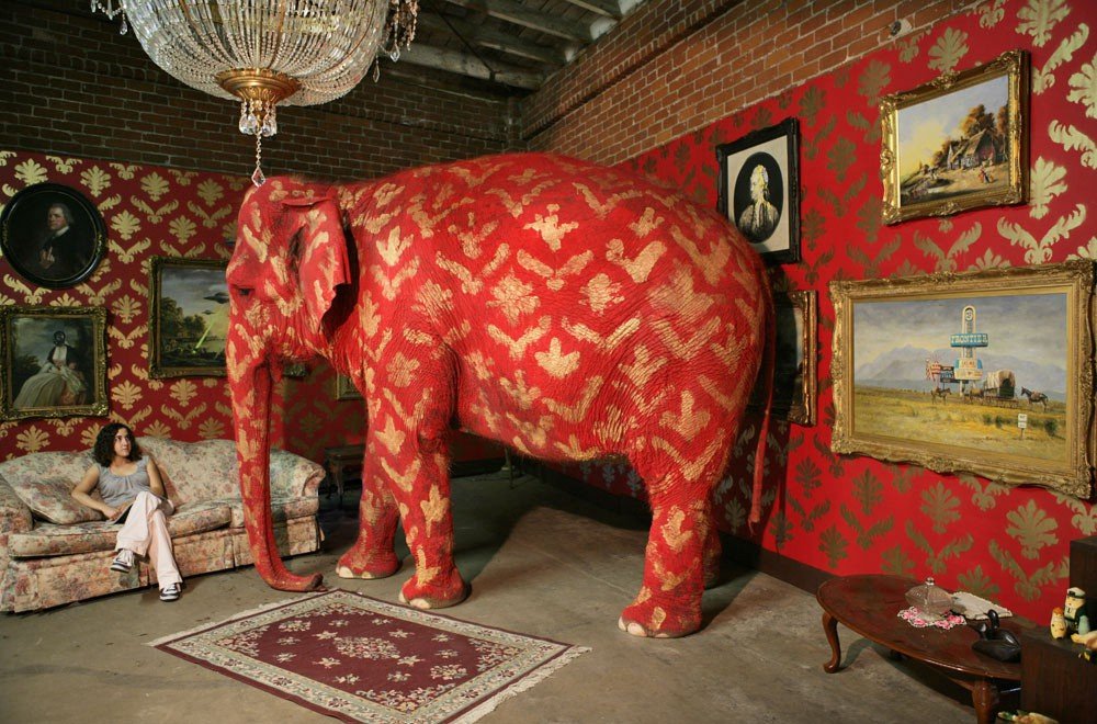 Tai, Banksy’s “elephant in the room”. Photograph: Damian